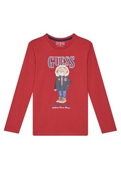 Guess Bluzka L5BI09I3Z14 Czerwony Regular Fit ze sklepu MODIVO w kategorii T-shirty chłopięce - zdjęcie 185679037