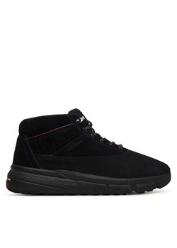 Tommy Hilfiger Trzewiki Hilfiger W Nbk Sde Hybrid Boot FM0FM05609 Czarny ze sklepu MODIVO w kategorii Buty zimowe męskie - zdjęcie 185679065