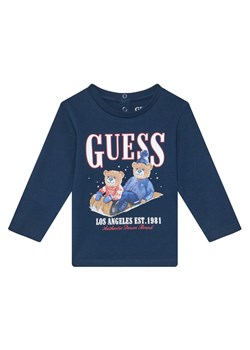 Guess Bluzka I5BI00I3Z14 Niebieski Regular Fit ze sklepu MODIVO w kategorii T-shirty chłopięce - zdjęcie 185679139