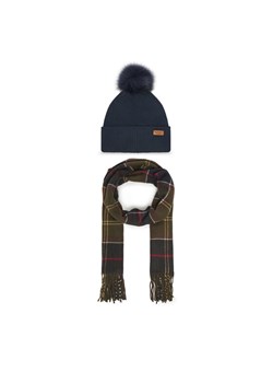 Barbour Zestaw Szalik i Czapka Dover LGS0054TN11 Granatowy ze sklepu MODIVO w kategorii Czapki zimowe damskie - zdjęcie 185679168