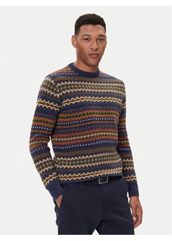 Barbour Sweter Case Fair MKN1027NY72 Granatowy Regular Fit ze sklepu MODIVO w kategorii Swetry męskie - zdjęcie 185679229