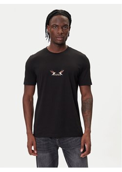HUGO T-Shirt Dugolini 50549154 Czarny Regular Fit ze sklepu MODIVO w kategorii T-shirty męskie - zdjęcie 185679236