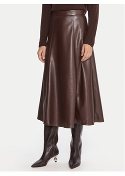 Marella Spódnica z imitacji skóry Vally 2525776022 Bordowy Regular Fit ze sklepu MODIVO w kategorii Spódnice - zdjęcie 185679247