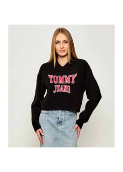 Tommy Jeans Sweter | Loose fit | z dodatkiem wełny ze sklepu Gomez Fashion Store w kategorii Swetry damskie - zdjęcie 185683837