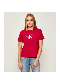 Calvin Klein Jeans T-shirt HERO | Regular Fit ze sklepu Gomez Fashion Store w kategorii Bluzki damskie - zdjęcie 185683858