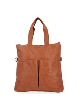 Uniwersalna Torebka Damska Hernan Shopper Bag XL Ruda ze sklepu PaniTorbalska w kategorii Torby Shopper bag - zdjęcie 185685018