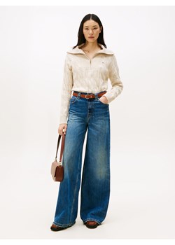 Tommy Hilfiger Wełniany sweter damski Kobiety Wełna écru marmurkowy ze sklepu vangraaf w kategorii Swetry damskie - zdjęcie 185685135