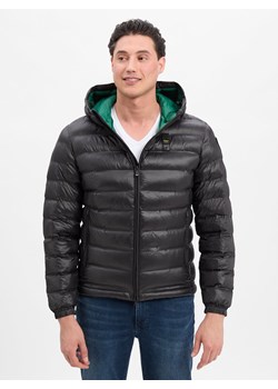 Blauer Pikowana kurtka męska Mężczyźni czarny jednolity ze sklepu vangraaf w kategorii Kurtki męskie - zdjęcie 185685139