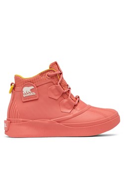 Sneakersy Sorel OUT N ABOUT™ IV Splashy Women's Waterproof Boot 2113211 Koralowy ze sklepu eobuwie.pl w kategorii Buty sportowe damskie - zdjęcie 185686686