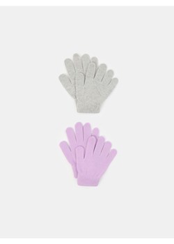 Sinsay - Rękawiczki 2 pack - fioletowy ze sklepu Sinsay w kategorii Rękawiczki dziecięce - zdjęcie 185689655