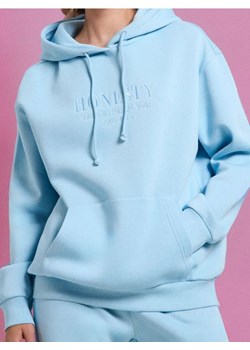 Sinsay - Bluza z kapturem i haftem - błękitny ze sklepu Sinsay w kategorii Bluzy damskie - zdjęcie 185689775