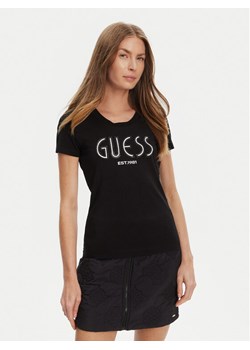 Guess T-Shirt W5YI05 J1314 Czarny Regular Fit ze sklepu MODIVO w kategorii Bluzki damskie - zdjęcie 185691346