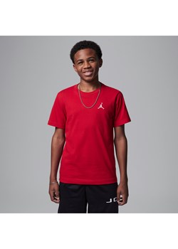 T-shirt z haftem dla dużych dzieci Jumpman Air Jordan - Czerwony ze sklepu Nike poland w kategorii T-shirty chłopięce - zdjęcie 185693647