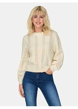 ONLY Sweter Rubina 15317515 Beżowy Regular Fit ze sklepu MODIVO w kategorii Swetry damskie - zdjęcie 185695155