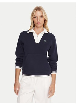 Lacoste Bluza SF8634 Granatowy Regular Fit ze sklepu MODIVO w kategorii Bluzy damskie - zdjęcie 185695209