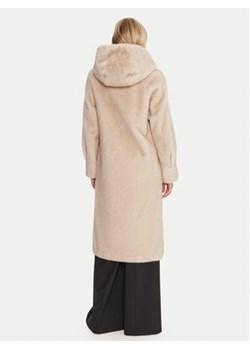 Luisa Spagnoli Futro Savelli 542439 Czarny Loose Fit ze sklepu MODIVO w kategorii Płaszcze damskie - zdjęcie 185695259