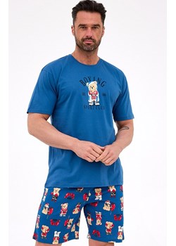 Bawełniana piżama męska 326/296 Boxer, Kolor jeans, Rozmiar S, Cornette ze sklepu Intymna w kategorii Piżamy męskie - zdjęcie 185696458