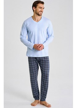 Bawełniana piżama męska błękitna plus size Mark 3476, Kolor błękitny-wzór, Rozmiar 4XL, Taro - id: 214659 - marki Taro - 185696756 Bawełniana piżama męska błękitna plus size Mark 3476, Kolor błękitny-wzór, Rozmiar 4XL, Taro ze sklepu Intymna w kategorii Piżamy damskie - zdjęcie 185696756