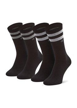Calvin Klein Zestaw 2 par wysokich skarpet unisex 701218711 Czarny ze sklepu MODIVO w kategorii Skarpetki damskie - zdjęcie 185698199