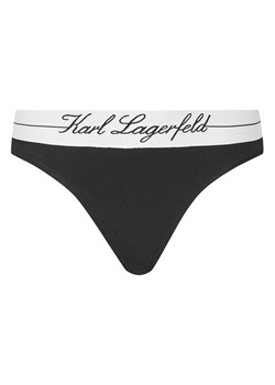 KARL LAGERFELD Stringi A1W47095 Czarny ze sklepu MODIVO w kategorii Majtki damskie - zdjęcie 185698207