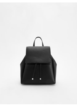 Reserved - Plecak z troczkami - czarny ze sklepu Reserved w kategorii Torebki damskie - zdjęcie 185699707