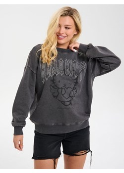 Sinsay - Bluza z efektem sprania Hello Kitty - zielony ze sklepu Sinsay w kategorii Bluzy damskie - zdjęcie 185702085