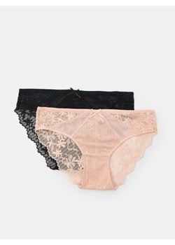 Sinsay - Koronkowe figi 2 pack - wielobarwny ze sklepu Sinsay w kategorii Majtki damskie - zdjęcie 185702268