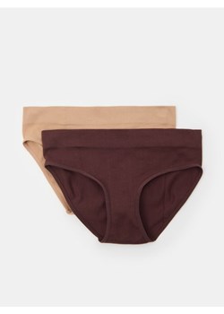 Sinsay - Majtki figi z wysokim stanem 2 pack - wielobarwny ze sklepu Sinsay w kategorii Majtki damskie - zdjęcie 185702389