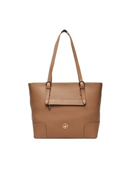 Beverly Hills Polo Club Torebka CEO-BHPC-C-007-08 Beżowy ze sklepu MODIVO w kategorii Torby Shopper bag - zdjęcie 185703128