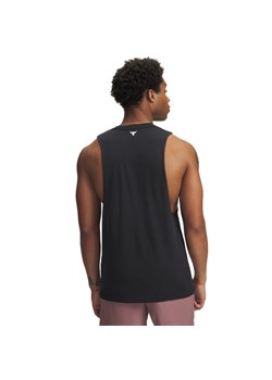 Męski top tank treningowy Under Armour Project Rock Tank - czarny ze sklepu Sportstylestory.com w kategorii T-shirty męskie - zdjęcie 185704237