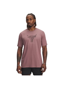 Męska koszulka treningowa Under Armour Project Rock Brahma Bull - różowa ze sklepu Sportstylestory.com w kategorii T-shirty męskie - zdjęcie 185704266