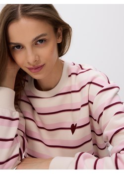 Reserved - Bluza z drobnym haftem - pastelowy róż ze sklepu Reserved w kategorii Bluzy damskie - zdjęcie 185705717