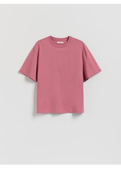Reserved - Bawełniany t-shirt oversize - jasnofioletowy ze sklepu Reserved w kategorii Bluzki damskie - zdjęcie 185705896