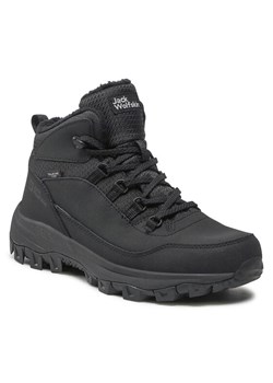 Trekkingi Jack Wolfskin Everquest Texapore Mid M 4053611 Czarny ze sklepu eobuwie.pl w kategorii Buty trekkingowe męskie - zdjęcie 185706365