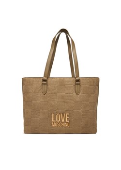 LOVE MOSCHINO Torebka JC4123PP0NKB110A Beżowy ze sklepu MODIVO w kategorii Torby Shopper bag - zdjęcie 185706859