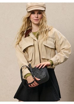 Sinsay - Torebka crossbody z imitacji skóry z plecionką - czarny - id: 650EK-99X - marki Sinsay - 185708455 Sinsay - Torebka crossbody z imitacji skóry z plecionką - czarny ze sklepu Sinsay w kategorii Torebki damskie - zdjęcie 185708455