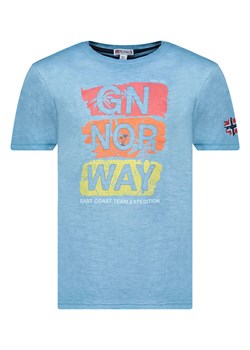 Geographical Norway Koszulka &quot;Jemilio&quot; w kolorze błękitnym ze sklepu Limango Polska w kategorii T-shirty męskie - zdjęcie 185711989