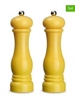 Echtwerk 2-częściowy zestaw przyprawników w kolorze żółtym - wys. 21 x Ø 6 cm ze sklepu Limango Polska w kategorii Młynki do soli i pieprzu - zdjęcie 185712047
