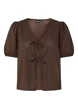Pieces Top &quot;Frieda&quot; w kolorze brązowym ze sklepu Limango Polska w kategorii Bluzki damskie - zdjęcie 185712268