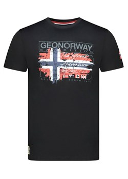 Geographical Norway Koszulka &quot;Jrusty&quot; w kolorze czarnym ze sklepu Limango Polska w kategorii T-shirty męskie - zdjęcie 185712405