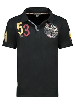 Geographical Norway Koszulka polo &quot;Kelan&quot; w kolorze czarnym ze sklepu Limango Polska w kategorii T-shirty męskie - zdjęcie 185712436