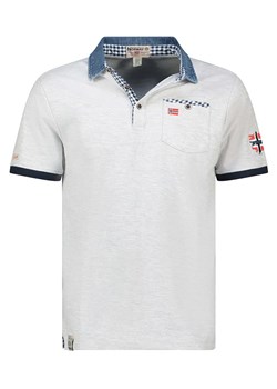 Geographical Norway Koszulka polo &quot;Kerwin&quot; w kolorze białym ze sklepu Limango Polska w kategorii T-shirty męskie - zdjęcie 185712448