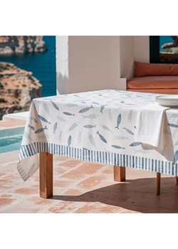 Mint Rugs Obrus &quot;Summer Special Famara&quot; w kolorze biało-niebieskim ze sklepu Limango Polska w kategorii Obrusy i bieżniki - zdjęcie 185713405
