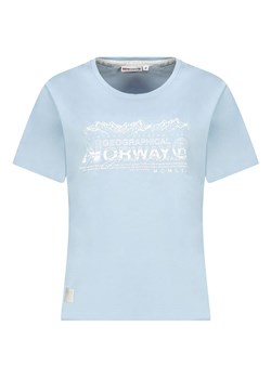 Geographical Norway Koszulka w kolorze błękitnym ze sklepu Limango Polska w kategorii Bluzki damskie - zdjęcie 185713539