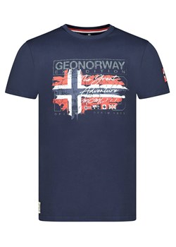 Geographical Norway Koszulka &quot;Jrusty&quot; w kolorze granatowym ze sklepu Limango Polska w kategorii T-shirty męskie - zdjęcie 185713578
