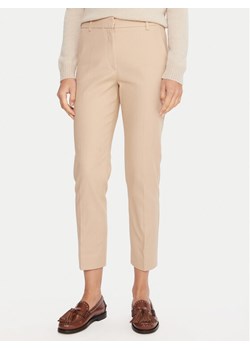 Weekend Max Mara Spodnie materiałowe Vite 2415131031 Beżowy Regular Fit ze sklepu MODIVO w kategorii Spodnie damskie - zdjęcie 185713799