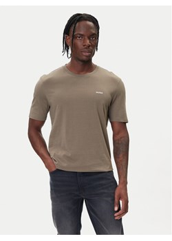 HUGO T-Shirt Dero222 50466158 Beżowy Regular Fit ze sklepu MODIVO w kategorii T-shirty męskie - zdjęcie 185713837