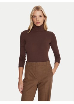 Weekend Max Mara Golf Multif 2525946022 Brązowy Slim Fit ze sklepu MODIVO w kategorii Swetry damskie - zdjęcie 185713897