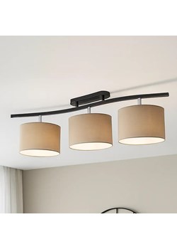 Potrójna listwa sufitowa do salonu CARTAGENA z beżowymi abażurami z regulacją ze sklepu Lysne w kategorii Lampy sufitowe - zdjęcie 185715736