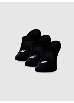 Męskie skarpetki stopki 4F (3-pack) 4FWMM00USOCM477 - czarne ze sklepu Sportstylestory.com w kategorii Skarpetki męskie - zdjęcie 185716495